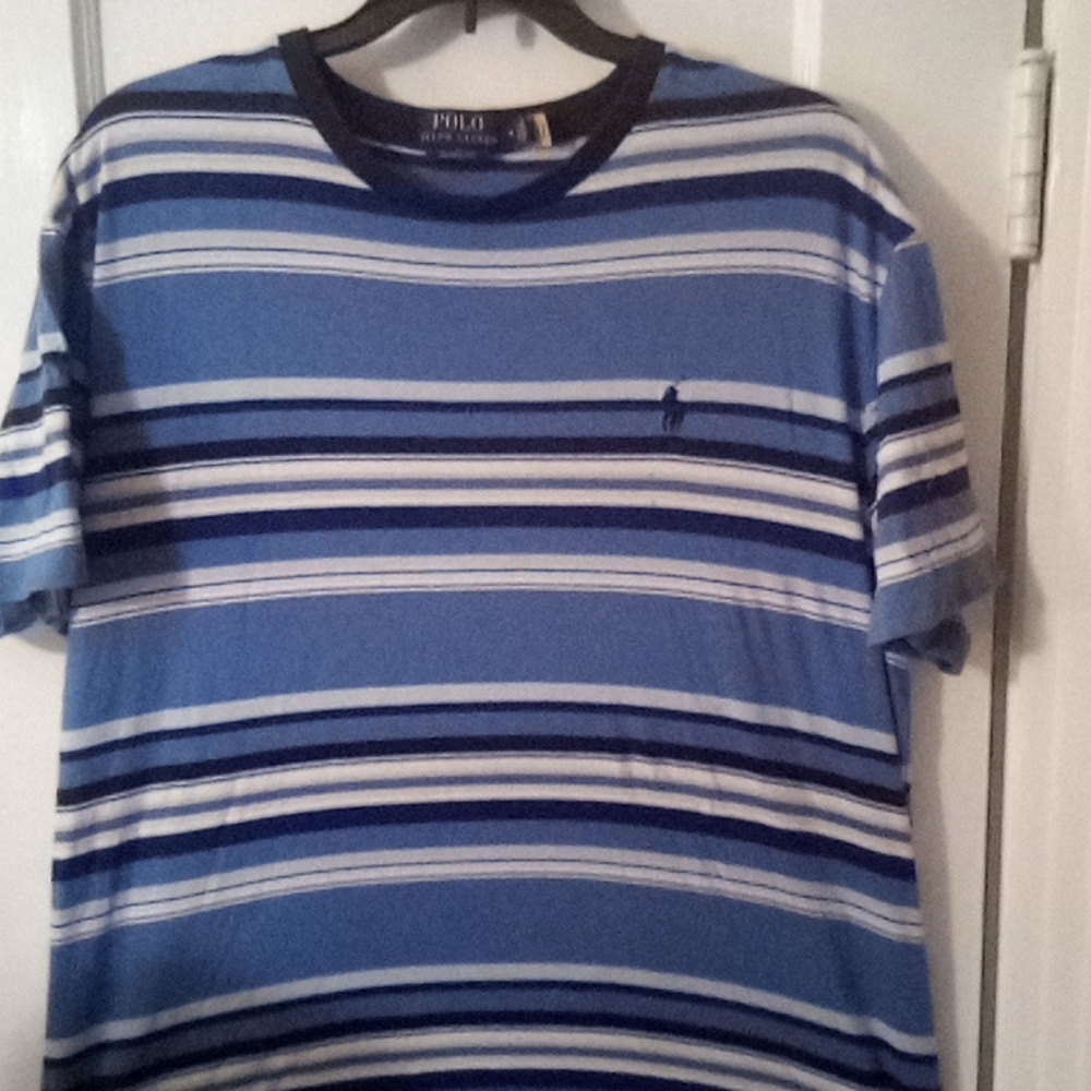 Besides medium classic fit Polo and blue shirt